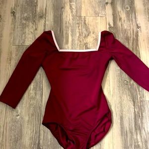 Burgundy Mariia Leotard Small